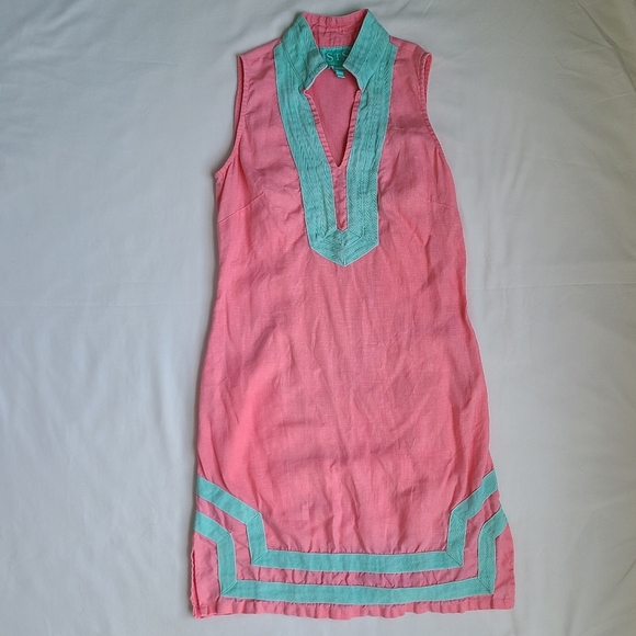 Sail To Sable Linen Shift Dress - Picture 5 of 5